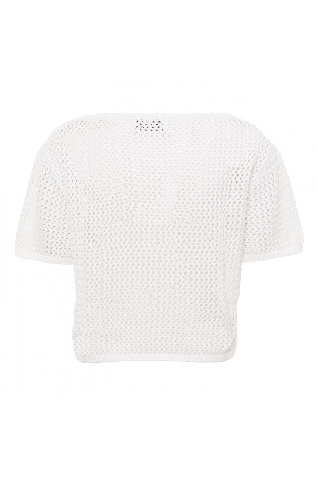 Allude Baumwollpullover in Weiß