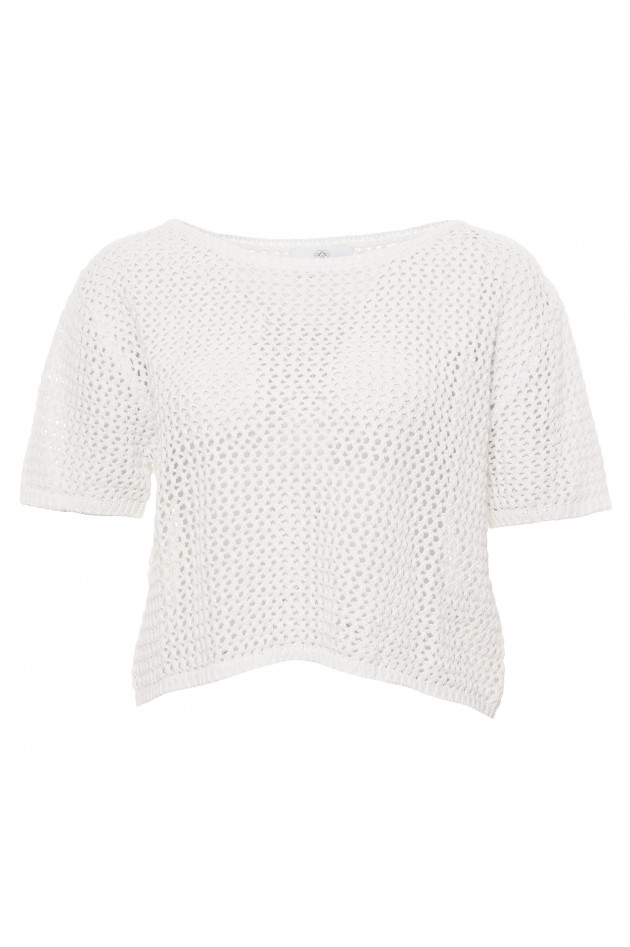 Allude Baumwollpullover in Weiß
