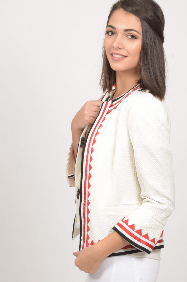 Bazar Deluxe Blazer in Weiß/Rot