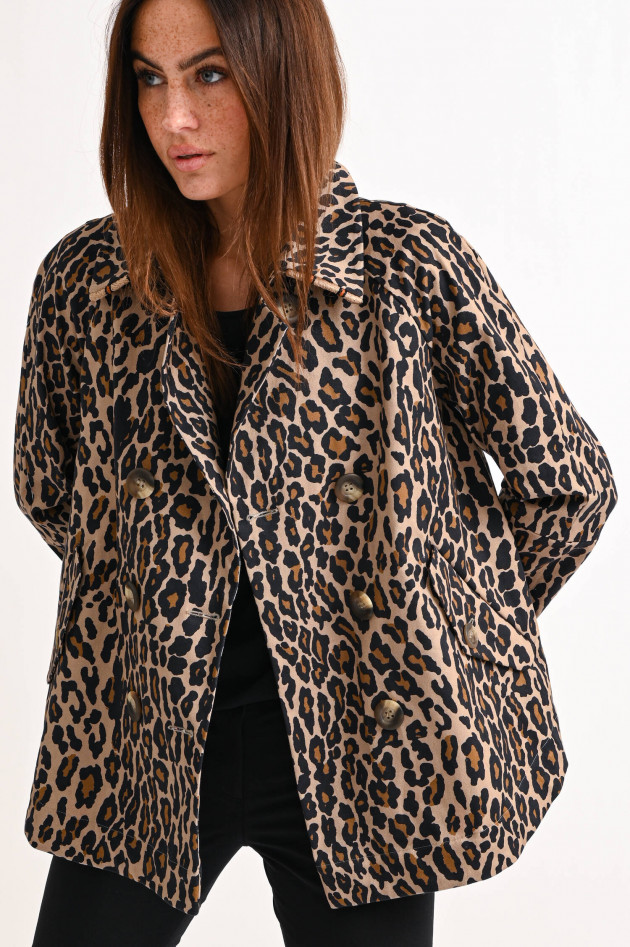 Bazar Deluxe Ausgestellte Leo-Jacke in Braun/Schwarz