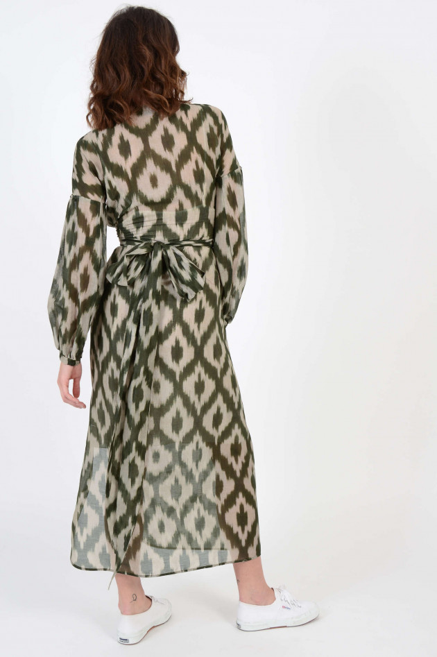 Bazar Deluxe Kleid mit Marrakesch-Gürtel in Beige/Grün