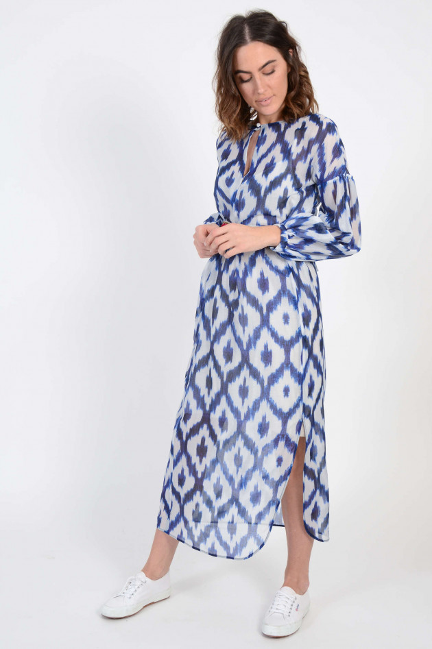 Bazar Deluxe Kleid mit Marrakesch-Gürtel in Blau/Weiß