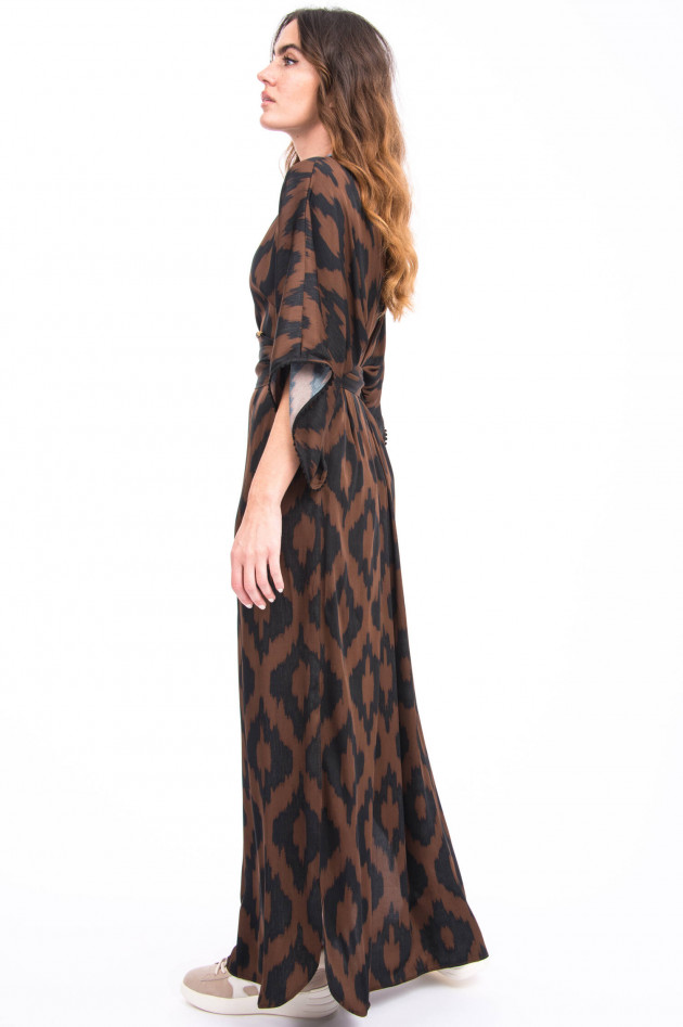 Bazar Deluxe Maxi-Kleid mit Musterung in Braun