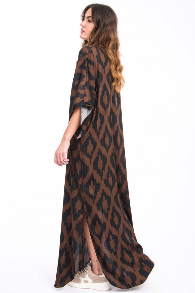 Bazar Deluxe Maxi-Kleid mit Musterung in Braun