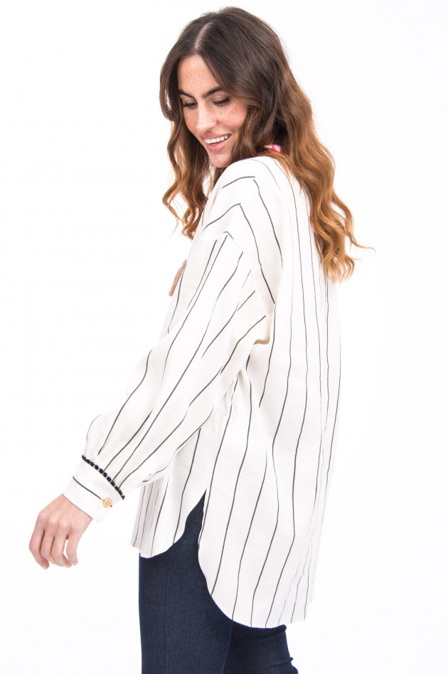 Bazar Deluxe Tunika mit Quasten in Beige
