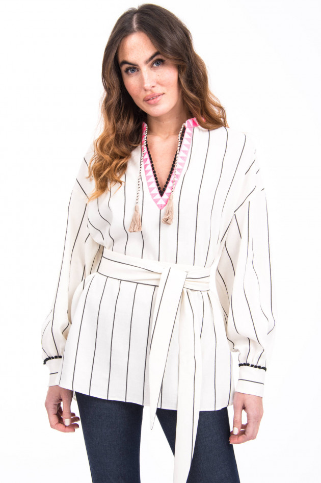 Bazar Deluxe Tunika mit Quasten in Beige