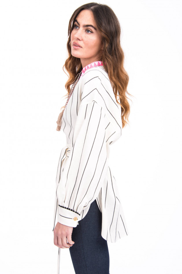 Bazar Deluxe Tunika mit Quasten in Beige