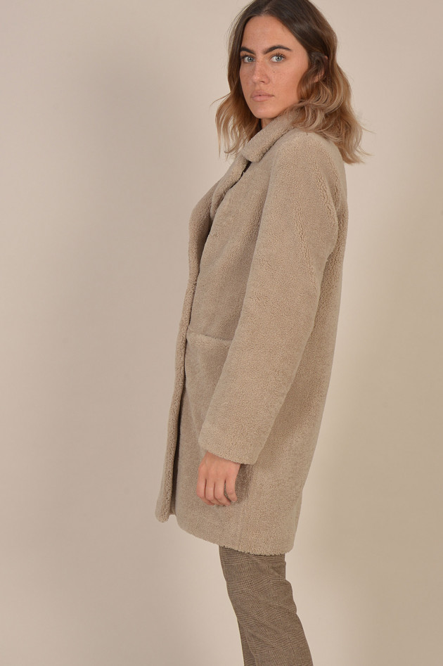 Beaumont Amsterdam Mantel TEDDY in Beige