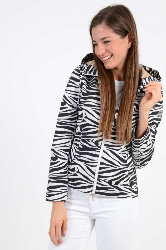 Beaumont Amsterdam Jacke mit Zebraprint in Schwarz/Weiß