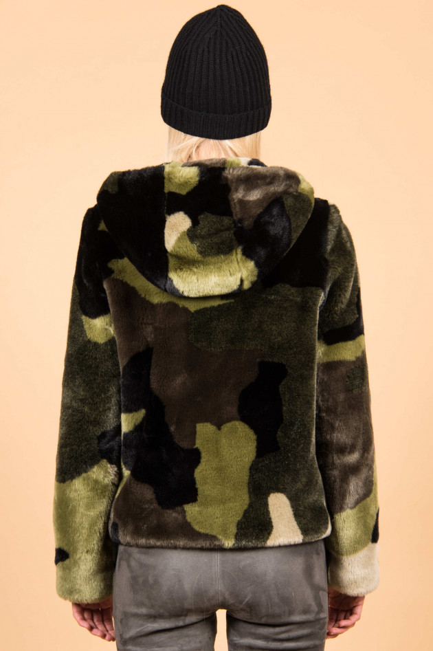 Beaumont Amsterdam Fake Fur Jacke im Camouflage-Look