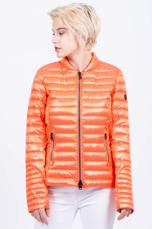 Beaumont Amsterdam Leichtdaunenjacke im Biker-Look in Orange