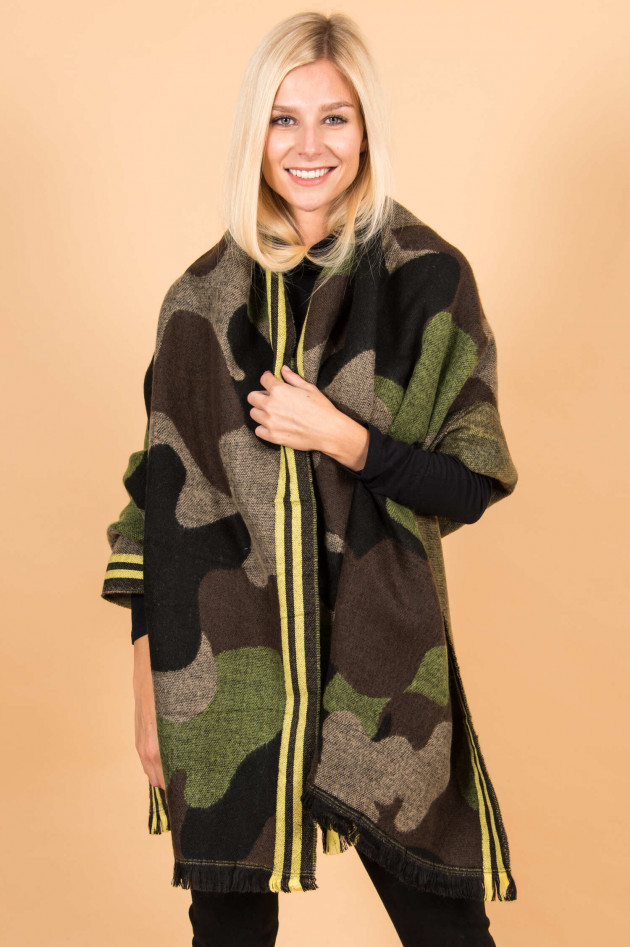 Beaumont Amsterdam Schal im Camouflage-Design in Grün