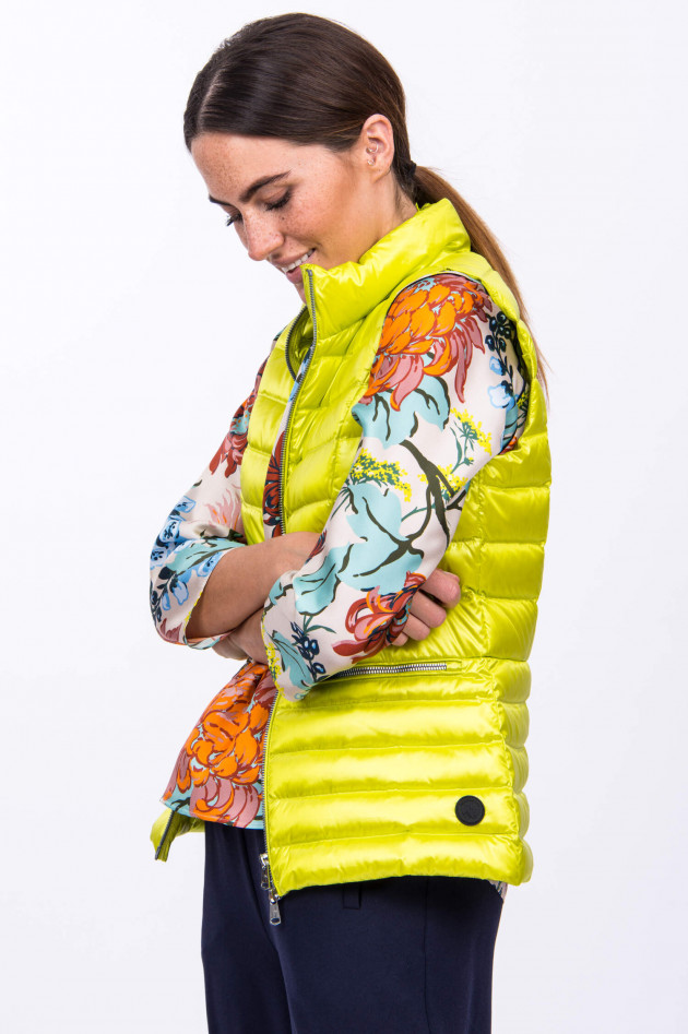 Beaumont Amsterdam Leichtes Gilet in Limette