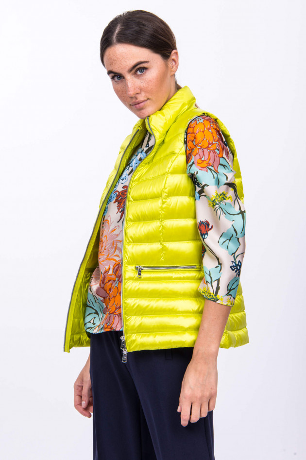 Beaumont Amsterdam Leichtes Gilet in Limette