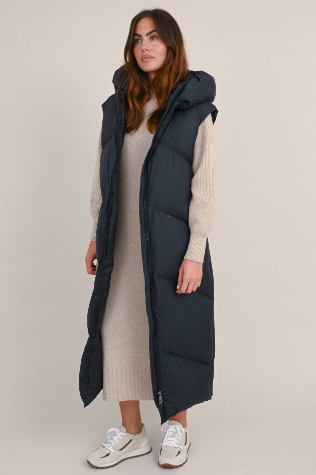 Beaumont Amsterdam Langes Gilet ORELIA in Schwarz