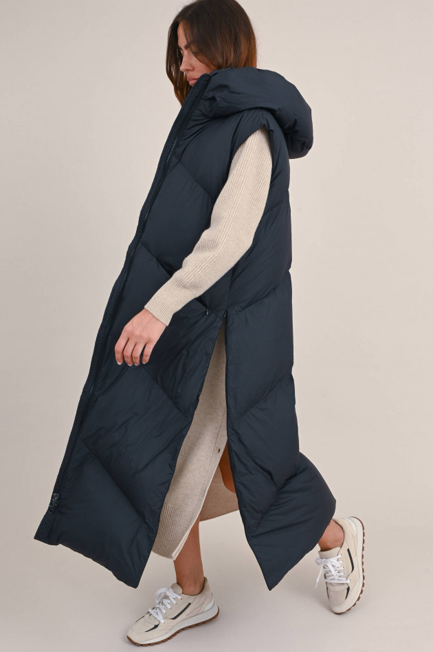 Beaumont Amsterdam Langes Gilet ORELIA in Schwarz