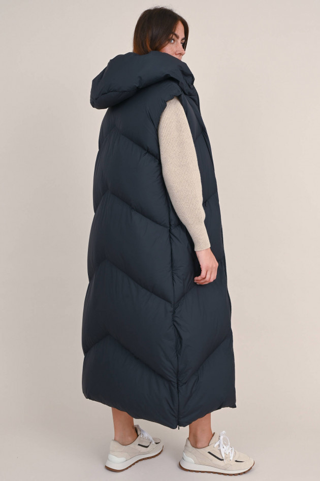 Beaumont Amsterdam Langes Gilet ORELIA in Schwarz