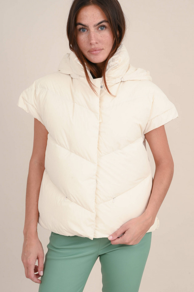 Beaumont Amsterdam Puffer Gilet SUMMER in Ecru