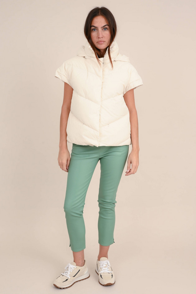 Beaumont Amsterdam Puffer Gilet SUMMER in Ecru