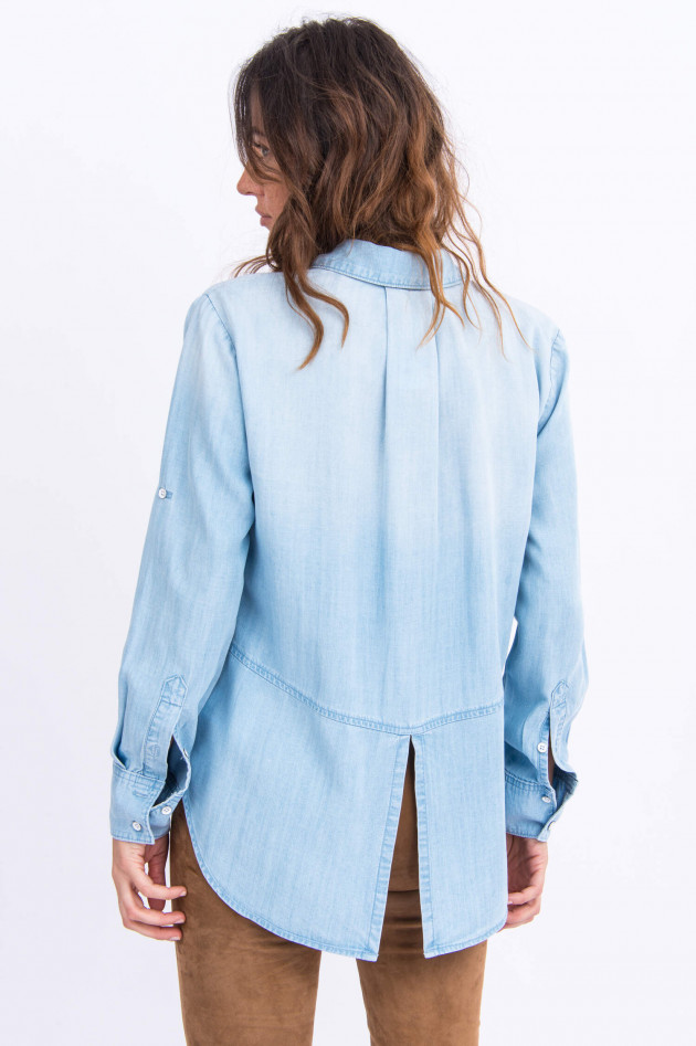 Bella Dahl Lockeres Jeans-Hemd in Hellblau