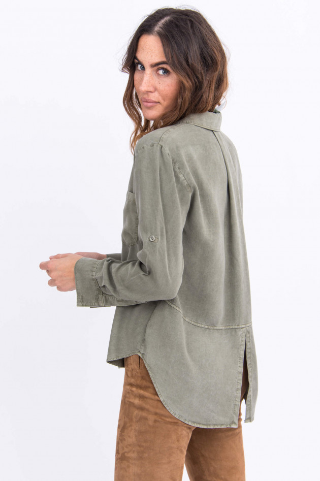 Bella Dahl Lockeres Hemd in Oliv