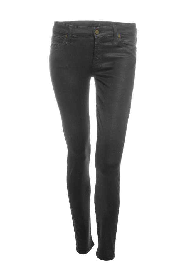 Seven for all Mankind Beschichtete Hose SUPER SKINNY in Schwarz