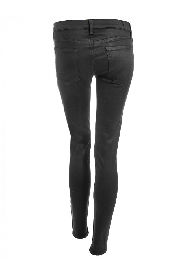 Seven for all Mankind Beschichtete Hose SUPER SKINNY in Schwarz