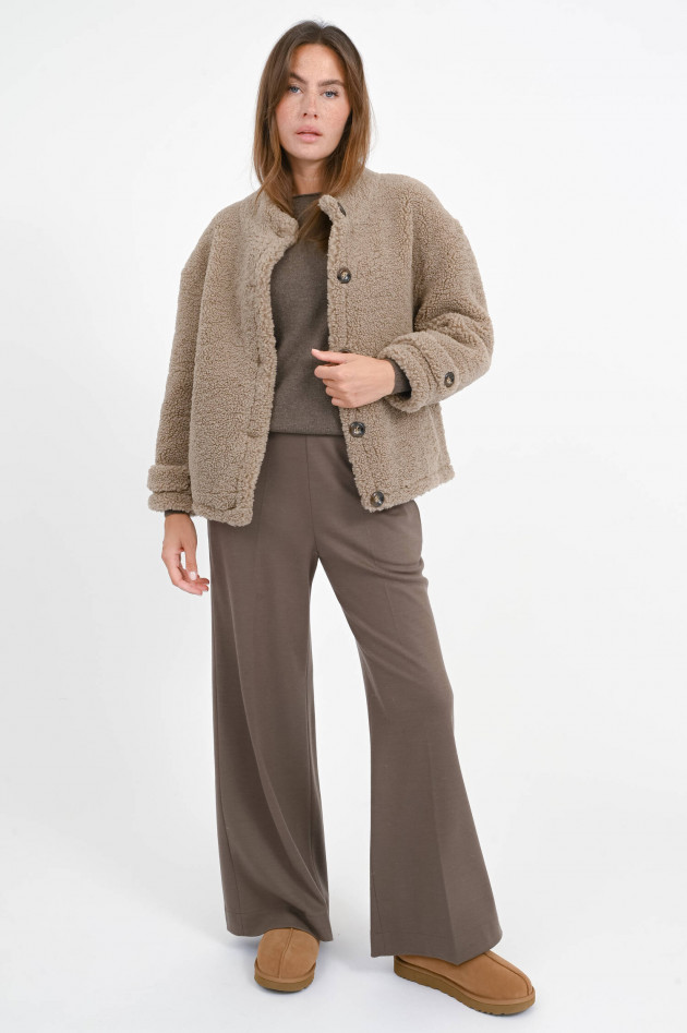 Betta Corradi Kurze Teddyjacke YOGI in Haselnuss