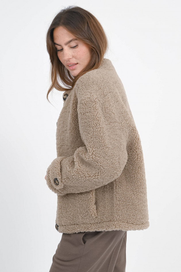 Betta Corradi Kurze Teddyjacke YOGI in Haselnuss