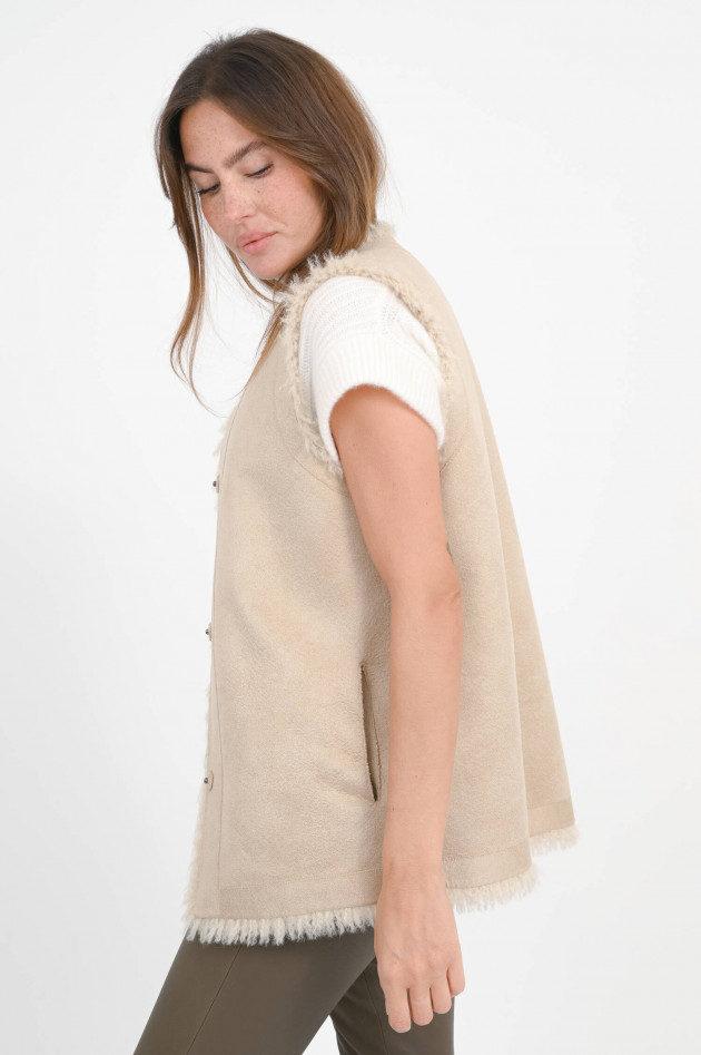 Betta Corradi Wende-Gilet in Hellbeige