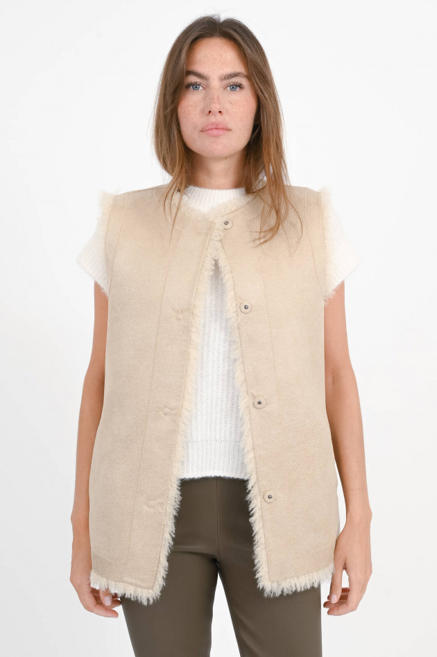 Betta Corradi Wende-Gilet in Hellbeige