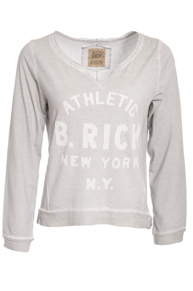 Better Rich Pullover Hellgrau mit Print