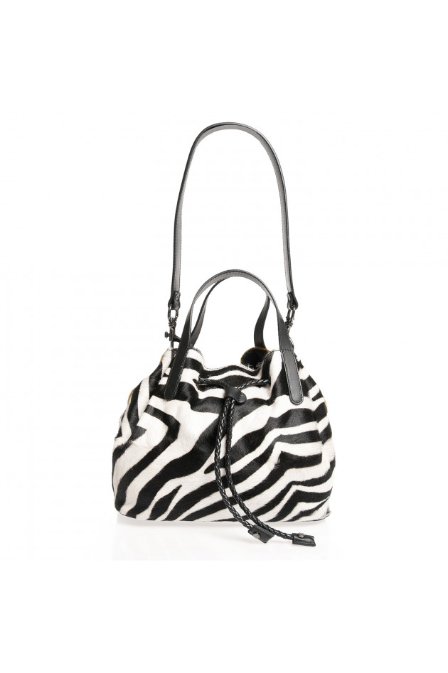 Gianni Chiarini Beuteltasche in Zebra/Gelb gemustert