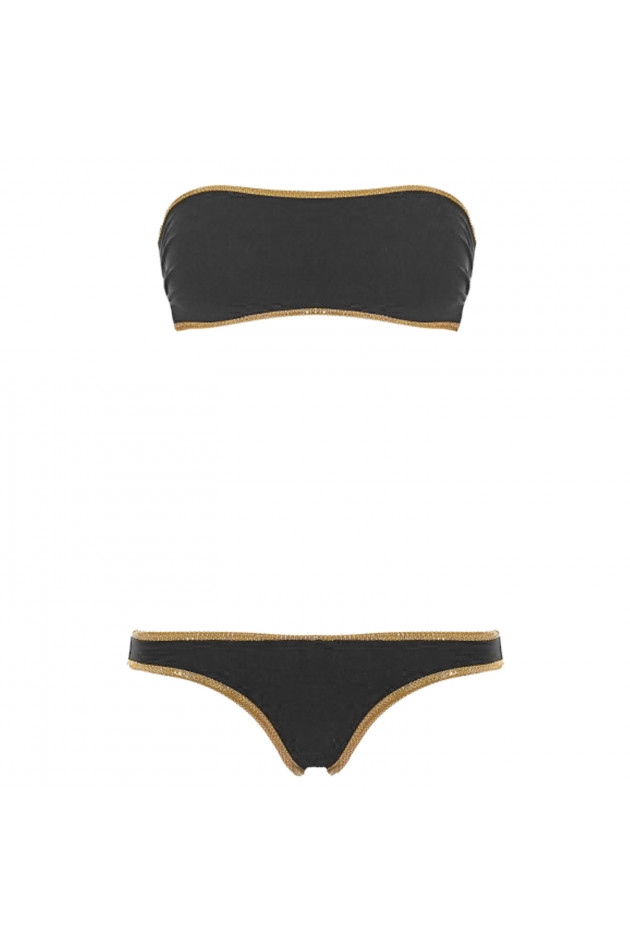 Tooshie Bikini HAMPTON REVERSIBLE in Oliv/Grau