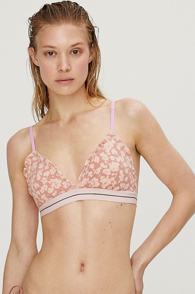 Love Stories Bikini-Top REGGIPETTO mit Blumendruck in Rosa