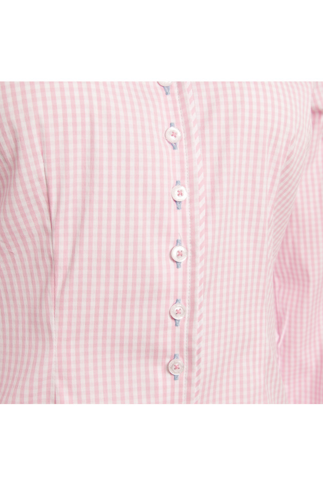 Fior da Liso Bluse Rosa/Weiß kariert