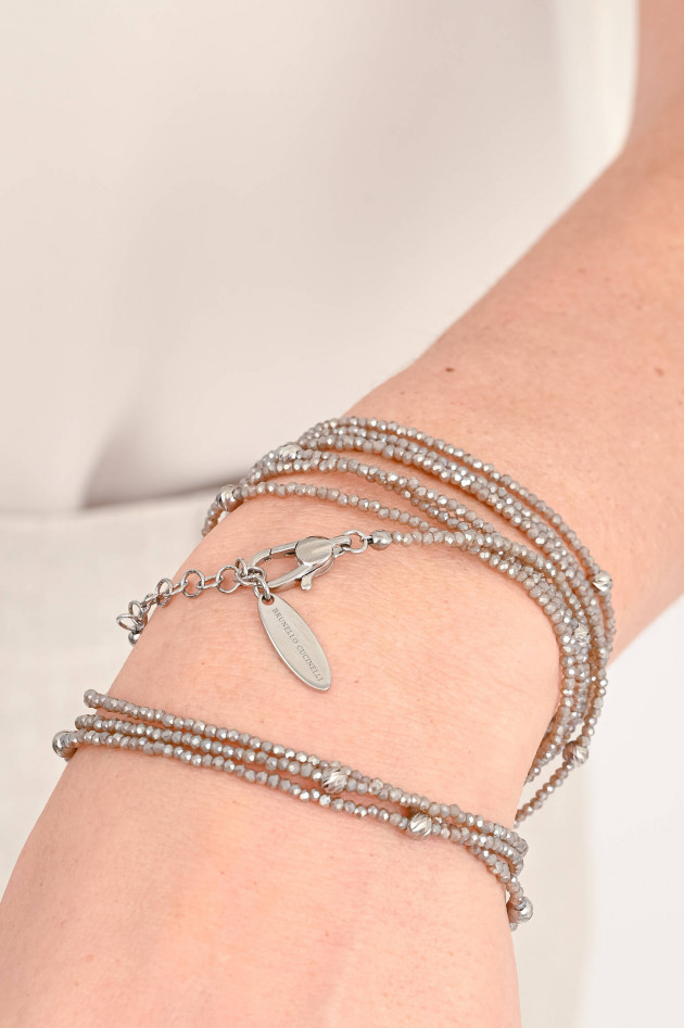 Brunello Cucinelli Halskette / Wickelarmband in Flieder