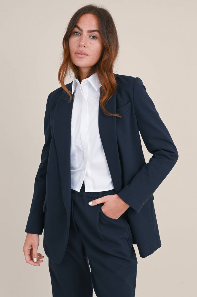 Brunello Cucinelli Baumwoll Blazer in Navy