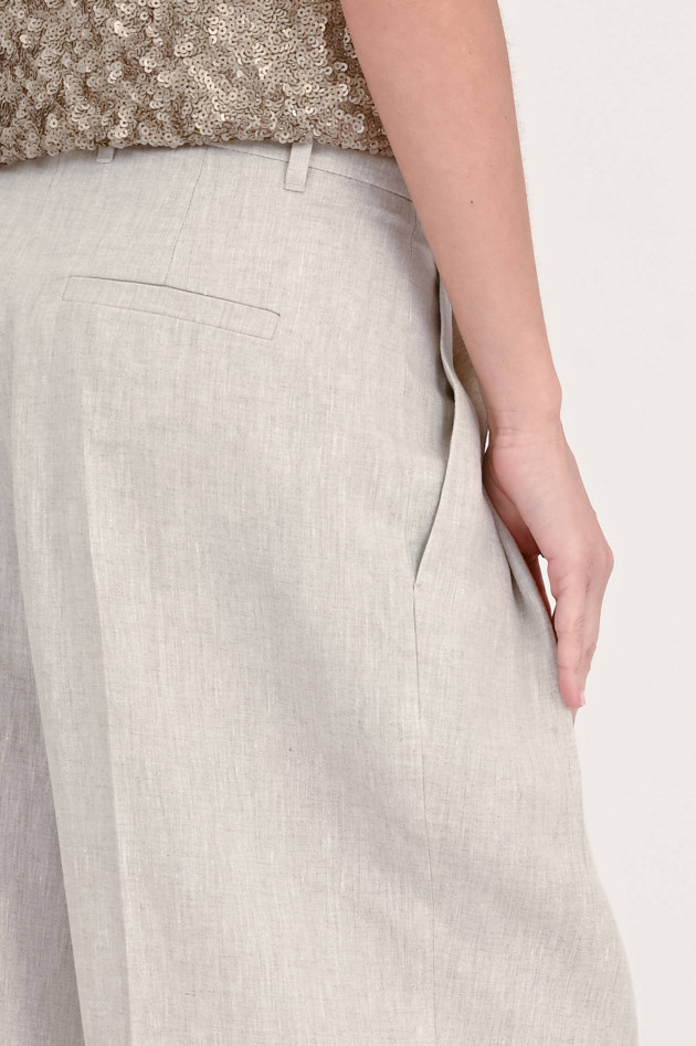 Brunello Cucinelli Hose aus reinem Leinen in Natur