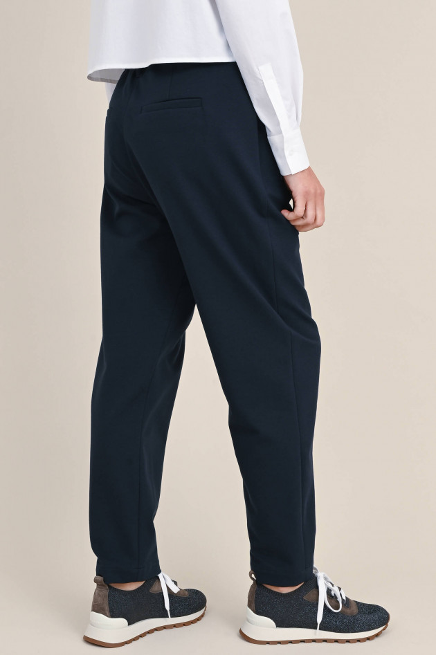 Brunello Cucinelli Baggy-Hose aus Jersey in Navy