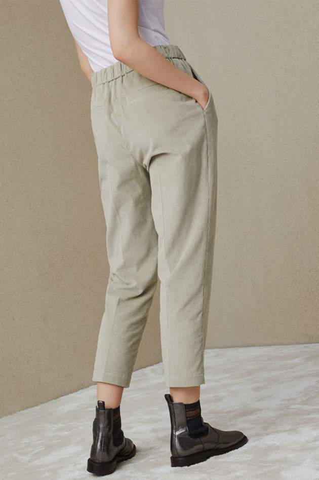 Brunello Cucinelli Cordhose aus Rippensamt in Beige