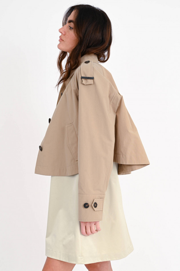 Brunello Cucinelli Kurze Jacke im Trenchcoat-Design in Beige