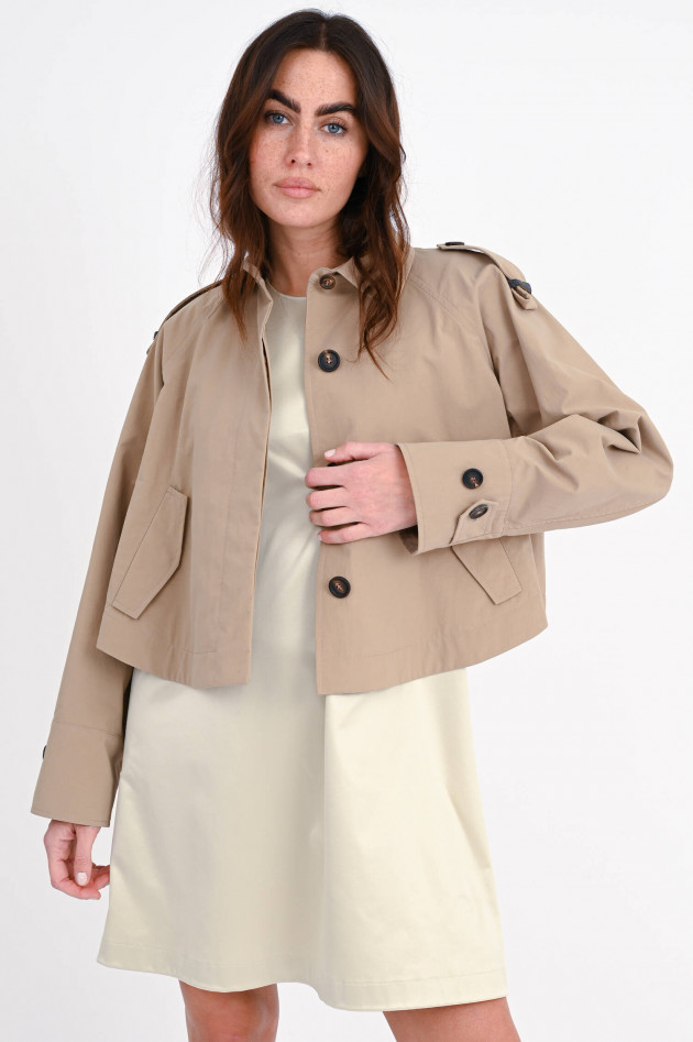 Brunello Cucinelli Kurze Jacke im Trenchcoat-Design in Beige