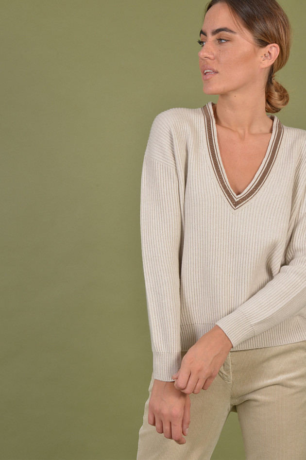 Brunello Cucinelli Pullover aus Cashmere in Beige