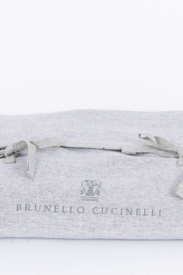 Brunello Cucinelli Schal in Braun/Kupfer