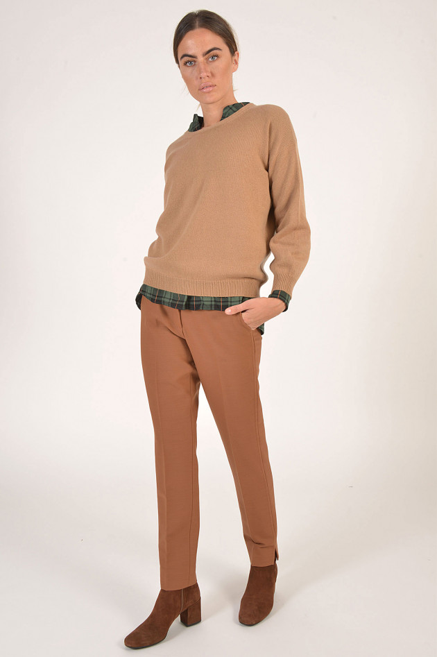 Bruno Manetti Pullover aus Cashmere in Camel