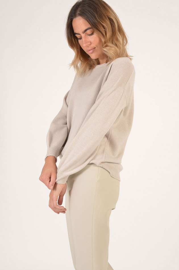 Bruno Manetti Pullover aus Cashmere in Hellbeige