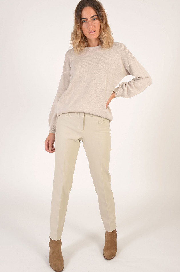 Bruno Manetti Pullover aus Cashmere in Hellbeige