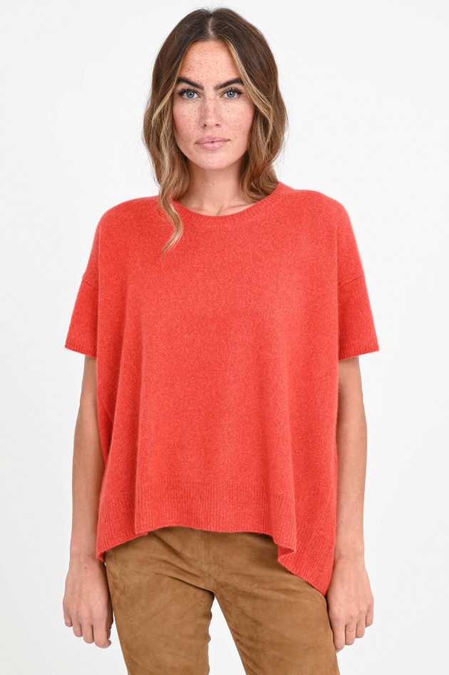 C.T plage Oversized Kurzarm Pullover in Orangerot