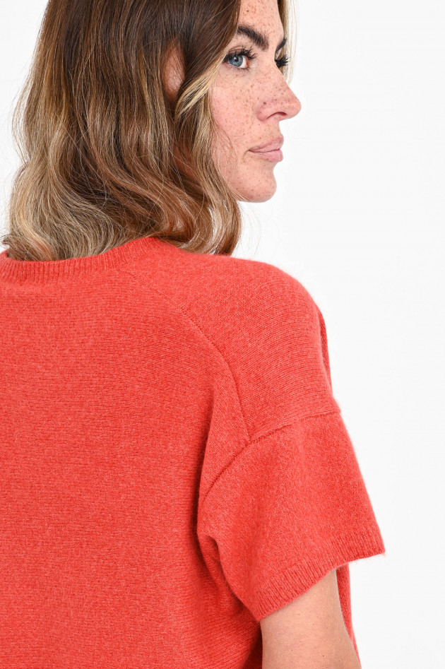 C.T plage Oversized Kurzarm Pullover in Orangerot